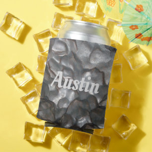 "Austin" Name On Meteorite Rock, Can Cooler