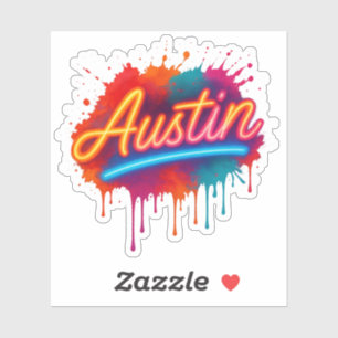 Austin Neon Street Art & Poster Design