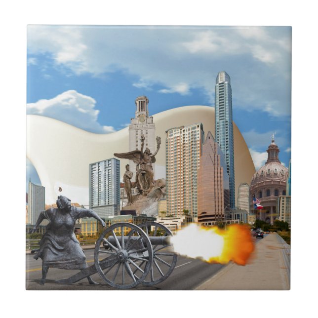 Austin Panorama of Skyline Tile (Front)