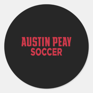 Austin Peay State University Soccer Governors Appa Classic Round Sticker