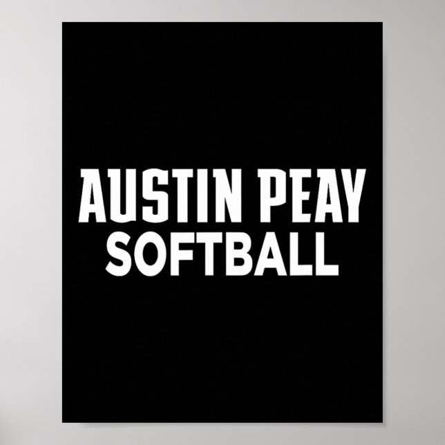 Austin Peay State University Softll Governors Appa Poster (Front)