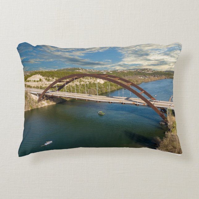 Austin Pennybacker Bridge Decorative Cushion (Front)