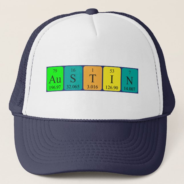 Austin periodic table name hat (Front)