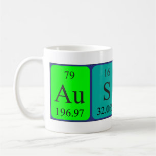 Austin periodic table name mug