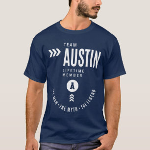 Austin Personalised Name Birthday Gift T-Shirt