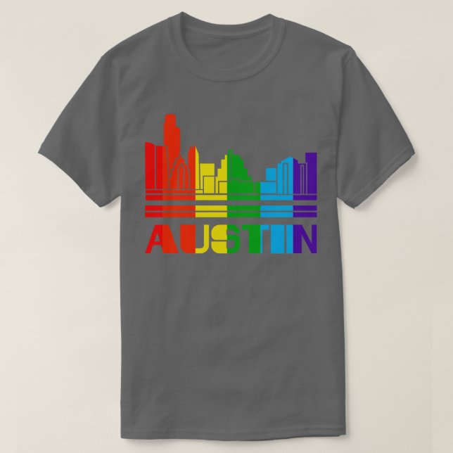 Austin Pride  Austin LGBT Gift LGBTQ Supporter Tee (Design Front)