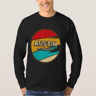 Austin Retro Vintage Sunset Us State Austin T-Shirt