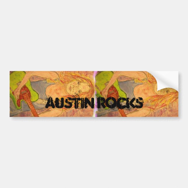 austin rocks bumper sticker (Front)