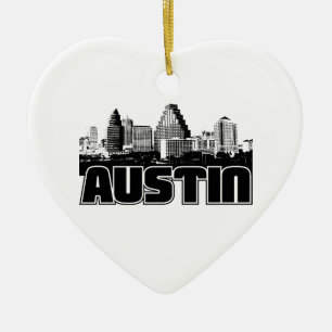 Austin Skyline Ceramic Tree Decoration