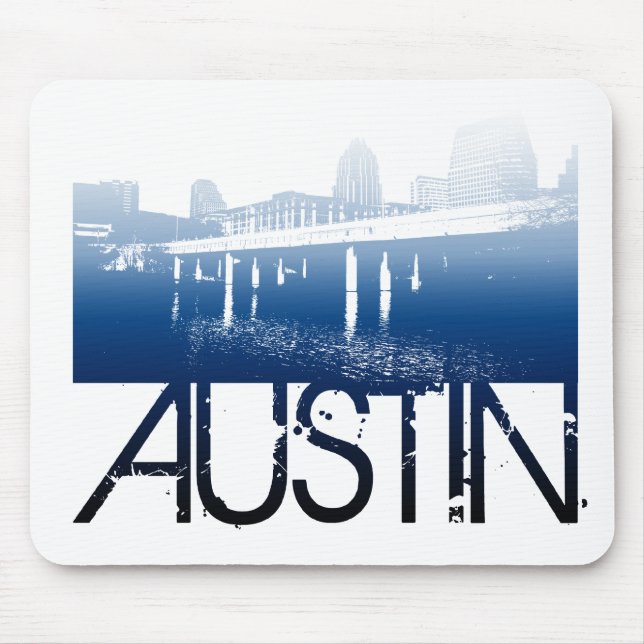 Austin Skyline Design Mouse Mat (Front)