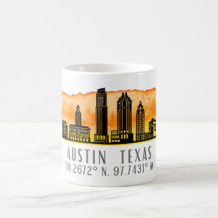 Austin Skyline Latitude Coffee Mug