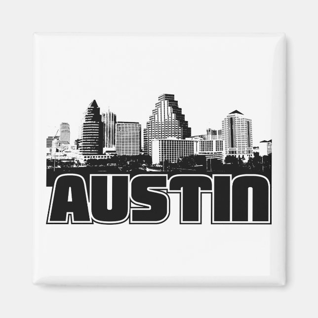 Austin Skyline Magnet (Front)