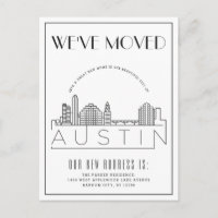 Austin Skyline Modern Deco | Change of Address