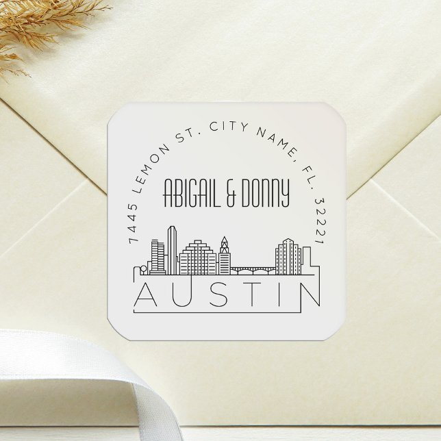 Austin Skyline | Pre-Addressed Envelope Seal (Creator Uploaded)
