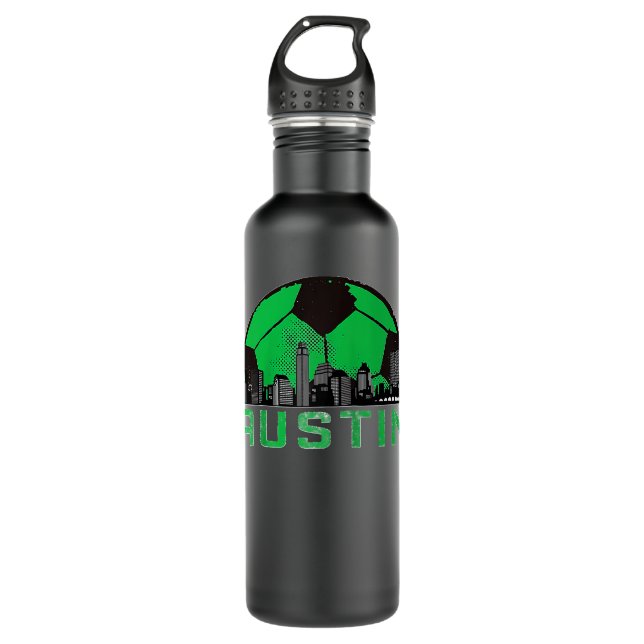 Austin Soccer Jersey Style Team Fan FC Texas Sport 710 Ml Water Bottle (Front)