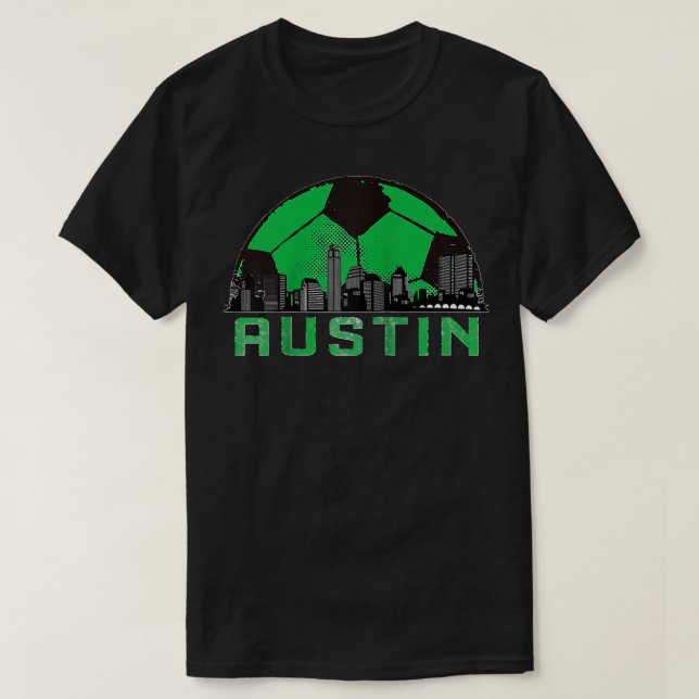 Austin Soccer Jersey Style Team Fan FC Texas Sport T-Shirt (Design Front)