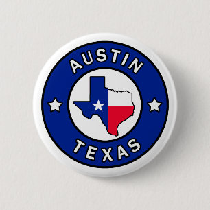 Austin Texas 6 Cm Round Badge