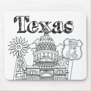 Austin Texas Art Vacation Texas Souvenir Design Mouse Mat