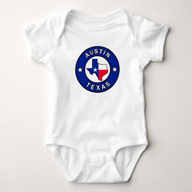 Austin Texas Baby Bodysuit (Front)