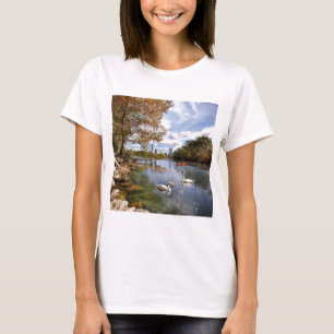 Austin, Texas Barton Creek / Ladybird Lake Swans T-Shirt