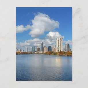 Austin Texas Boardwalk - Ladybird Lake - Skyline Postcard