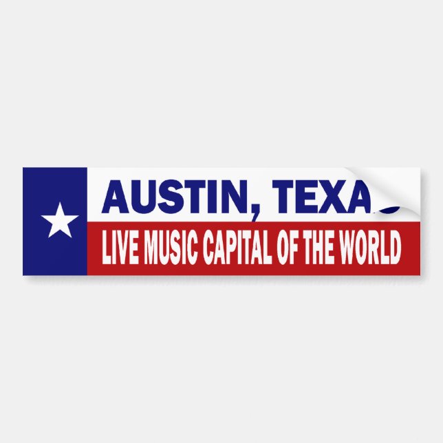 Austin, Texas Bumper Sticker (Front)