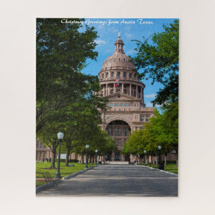 Austin Texas. Christmas Greetings Jigsaw Puzzle