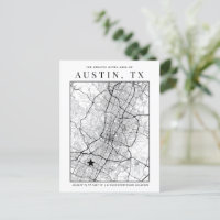 Austin, Texas City Map + Location Marker 