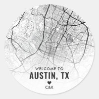 Austin, Texas City Map | Wedding Welcome