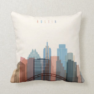 Austin, Texas   City Skyline Cushion