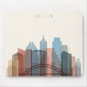 Austin, Texas   City Skyline Mouse Mat