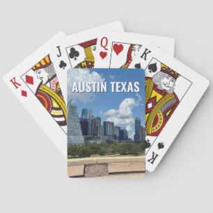 Austin Texas City Skyline Photography Playing Cards