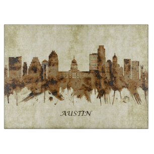 Austin Texas Cityscape Cutting Board