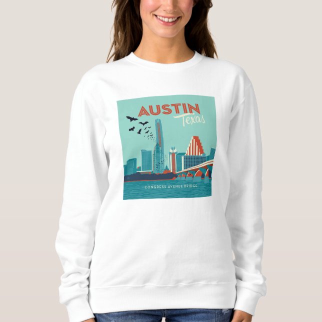 Austin, Texas | Congress Avenue Bridge Sweatshirt (Front)