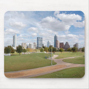 Austin, Texas Downtown Skyline from Butler Park Mouse Mat