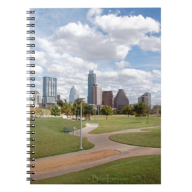 Austin, Texas Downtown Skyline from Butler Park Notebook (Front)