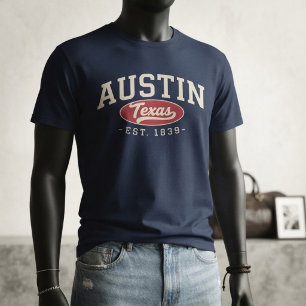 Austin Texas Est. 1839 Heritage Vintage T-Shirt
