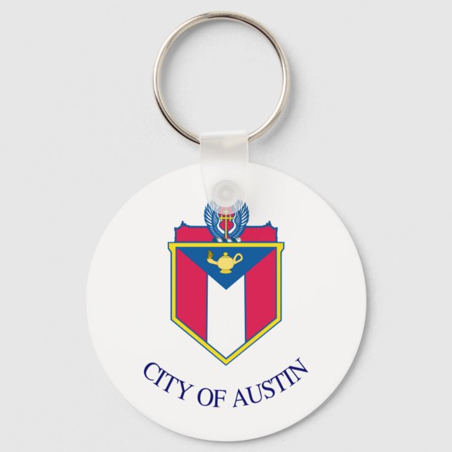 Austin (Texas) flag Keychain (Front)