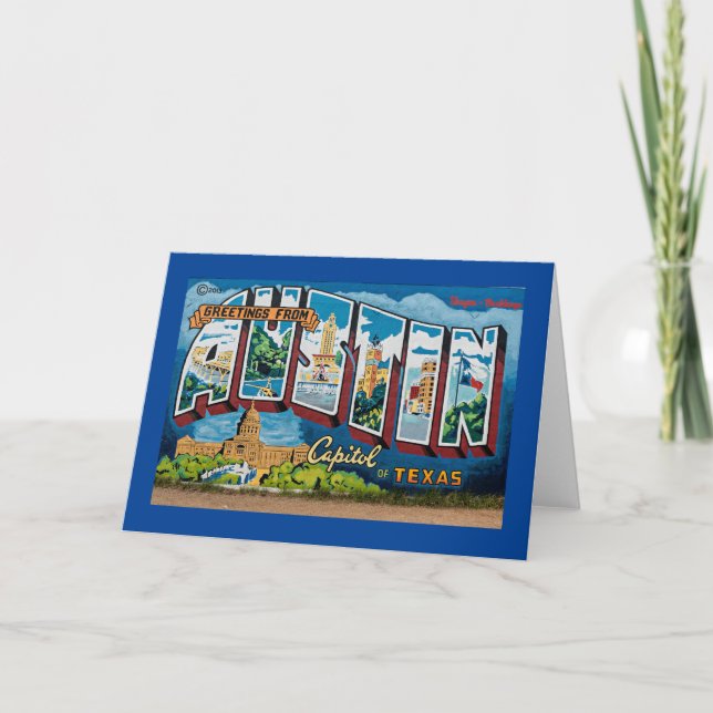 Austin, Texas Greetings Card (Front)