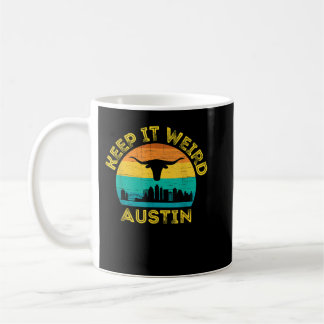Austin, Texas Keep It Weird Longhorn Coffee Mug