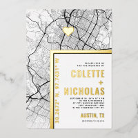 Austin, Texas Love Locator | City Themed Wedding