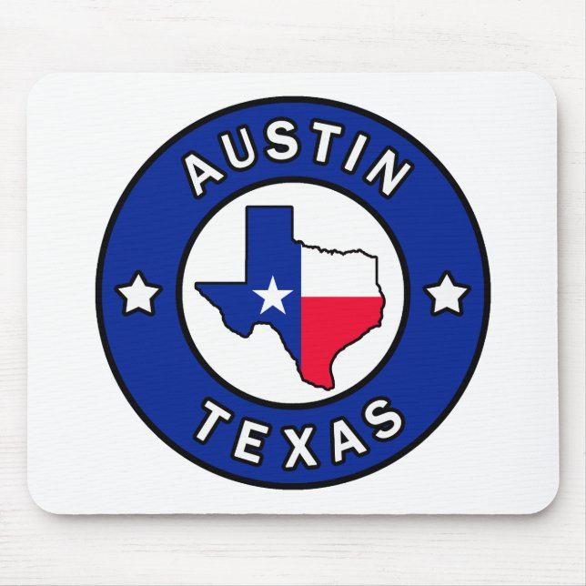 Austin Texas Mouse Mat (Front)