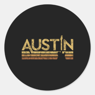 Austin Texas Music Classic Round Sticker