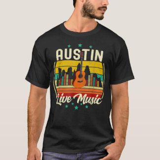 Austin Texas Music Vintage Austin Texas Vintage Mu T-Shirt