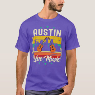 Austin Texas Music Vintage Austin Texas Vintage Mu T-Shirt