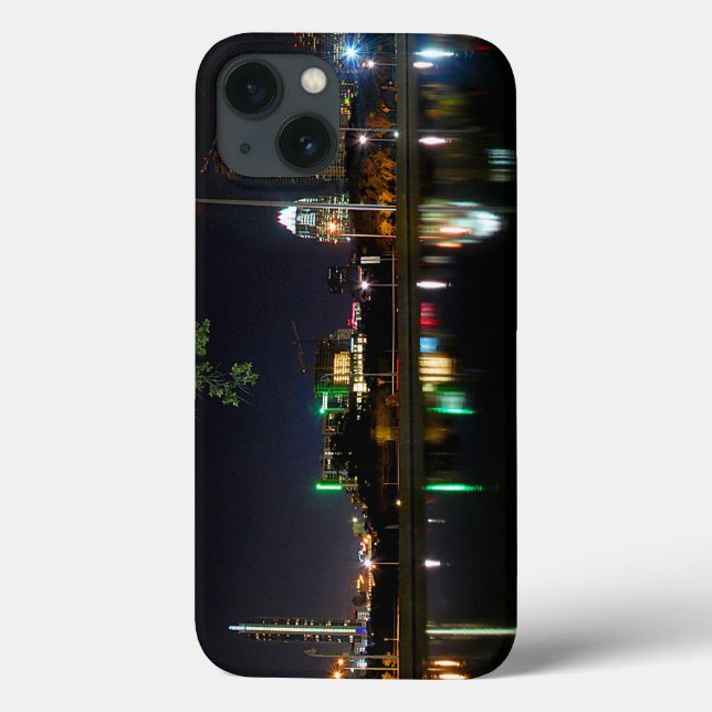 Austin Texas Night Skyline 1 Case-Mate iPhone Case (Back)