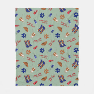 Austin Texas Pet Lover – I Love You So Much, ATX Fleece Blanket