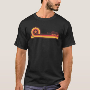 Austin, Texas, Retro City Hometown Vintage Design T-Shirt