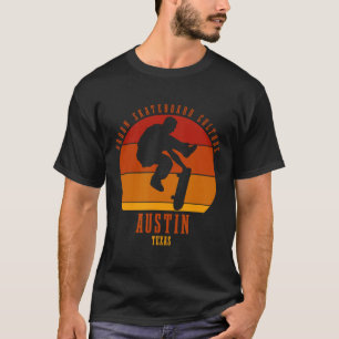 Austin Texas Skateboarder Urn Skateboarding T-Shirt