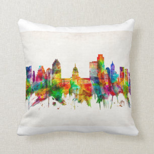 Austin Texas Skyline Cushion